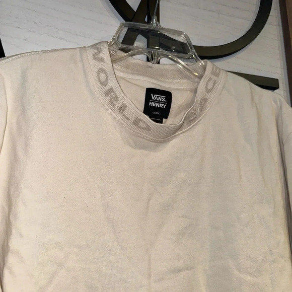 VANS x JUSTIN HENRY WORLD PEACE KNIT CREWNECK - ANTIQUE WHITE - Picture 2 of 3